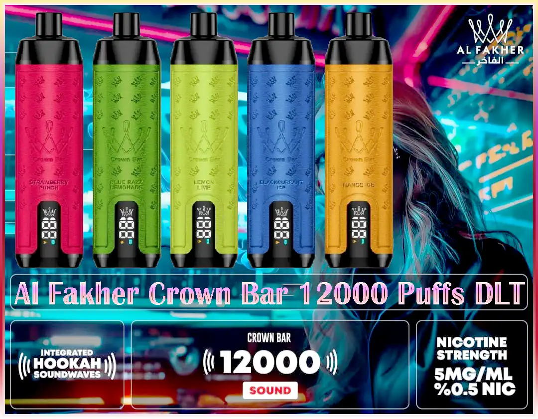 Kit jetable AI Fakher Crown Bar 12000 Bouffées Shisha Hookah