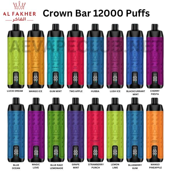 Kit jetable AI Fakher Crown Bar 12000 Bouffées Shisha Hookah