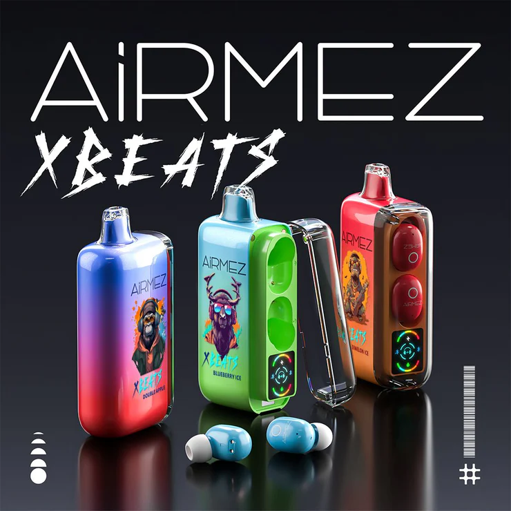 Kit jetable AiRMEZ Xbeats 40000 Puffs avec écouteurs TWS