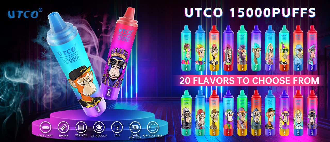 Kit jetable rechargeable UTCO 15000 bouffées