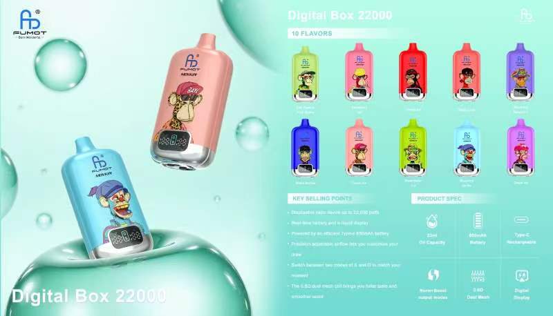 Kit jetable FUMOT Digital Box 22000 22K Puffs