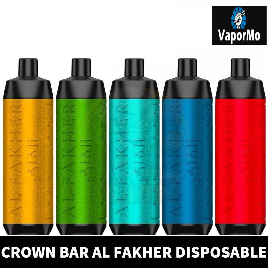 Kit jetable rechargeable Al Fakher Crown Bar 8000 Puffs DTL Pas Cher | fr.vapormo.com frvapormo Kit jetable rechargeable Al Fakher Crown Bar 8000 Puffs DTL Pas Cher | fr.vapormo.com frvapormo