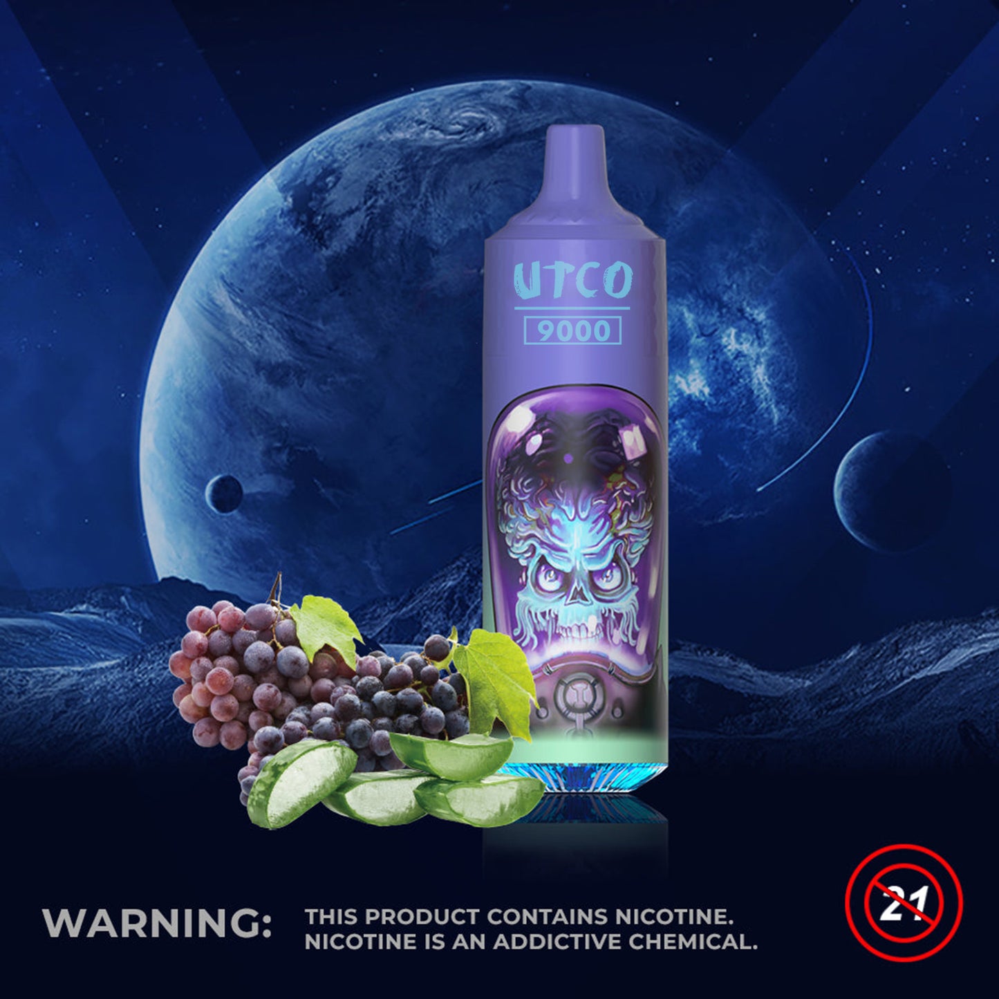Kit UTCO Aliens 9000 Tornado puff cigarette électronique jetable 20mg