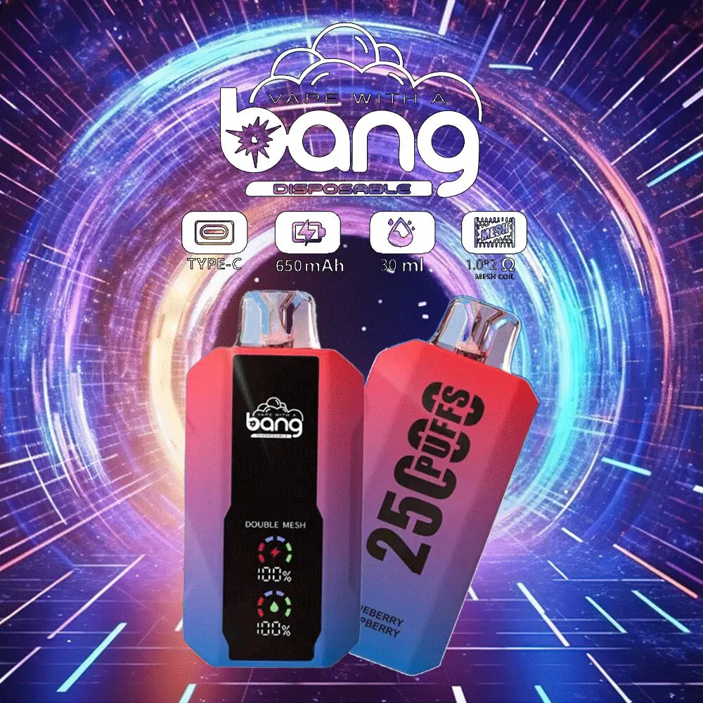 Kit jetable rechargeable Bang 25000 Puffs (affichage LED)
