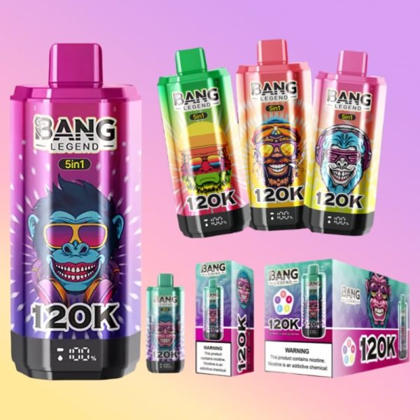 Kit jetable Bang Legend 120000 120K Puffs 5in1 Soldes Pas Cher | fr.vapormo.com frvapormo Kit jetable Bang Legend 120000 120K Puffs 5in1 Soldes Pas Cher | fr.vapormo.com frvapormo