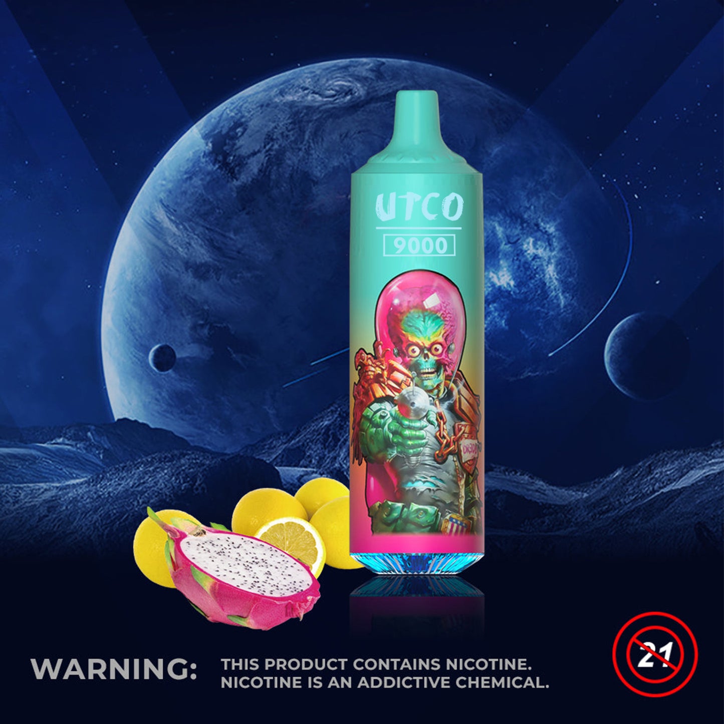 Kit UTCO Aliens 9000 Tornado puff cigarette électronique jetable 20mg