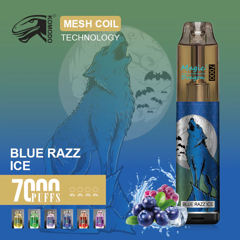 Kit jetable rechargeable Komodo Magic Dragon 7000 bouffées 16ml (10 pièces/paquet)