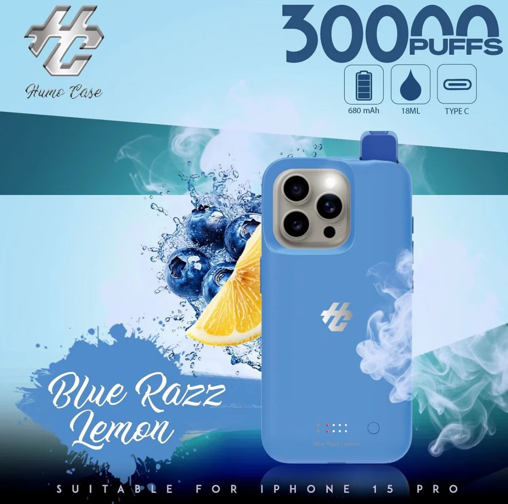 Kit jetable Humo Case iPhone 15 Pro 30K Puffs (30000 Puffs)