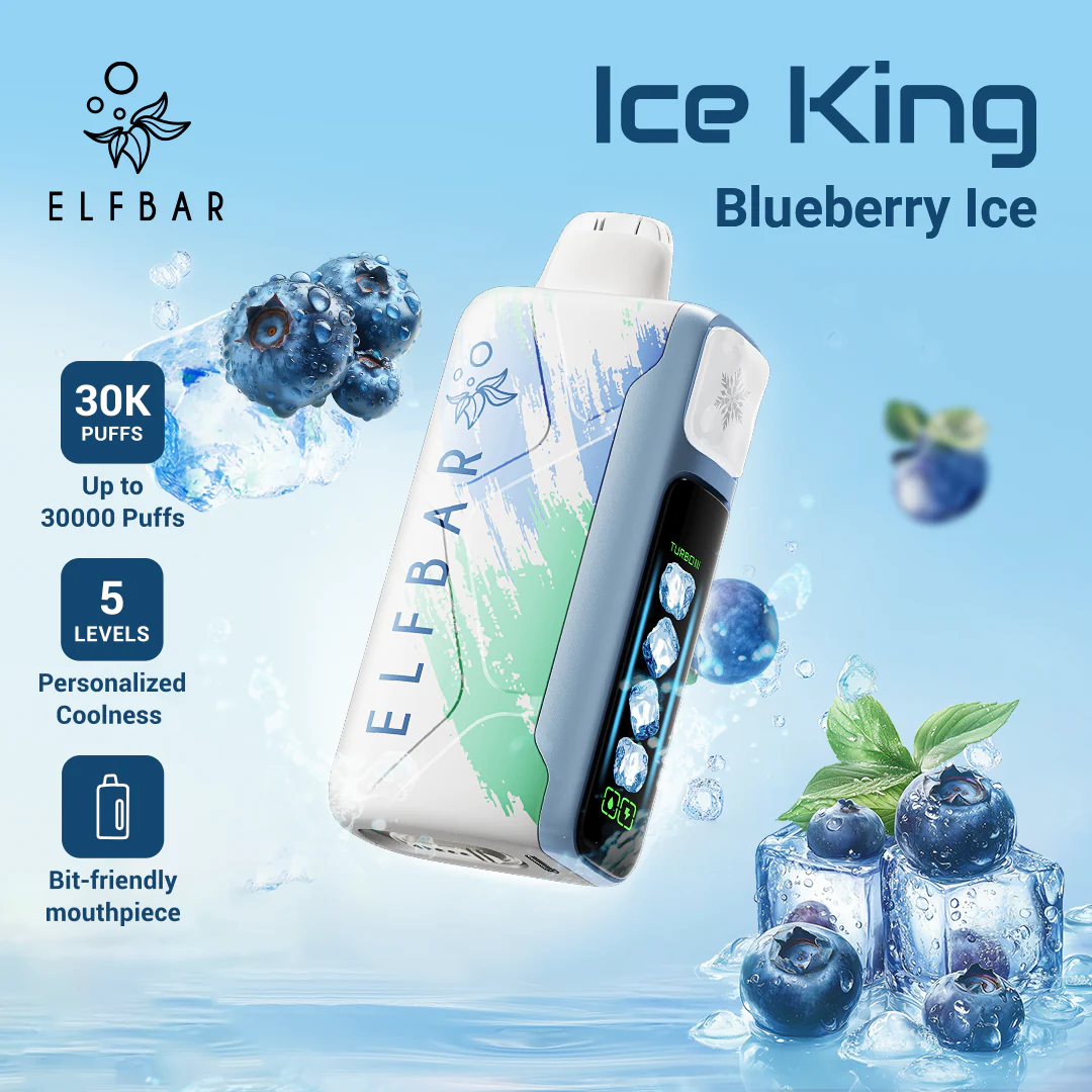 Kit jetable rechargeable ELF Bar Ice King 30K (30000 Puffs)
