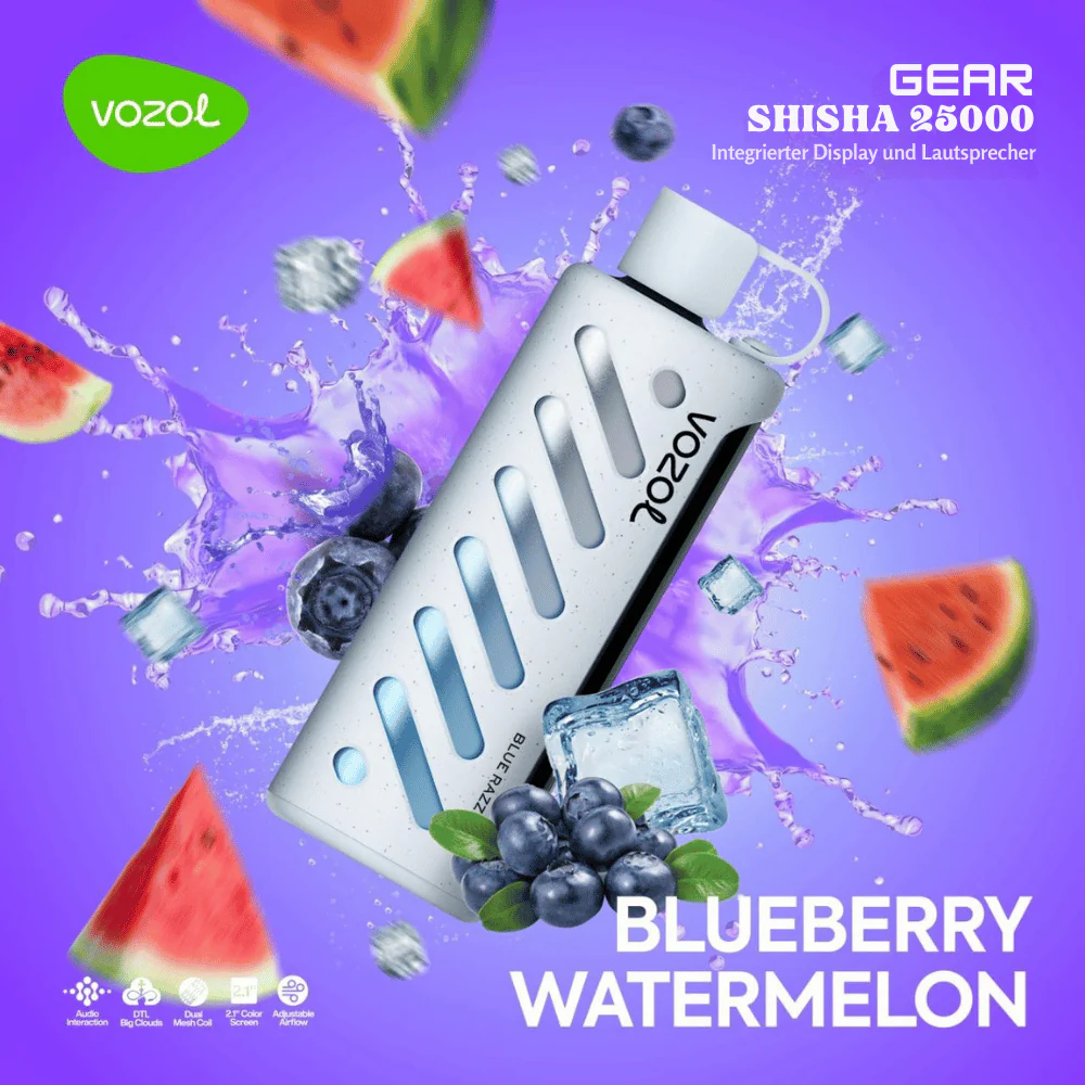 Kit jetable Vozol GEAR SHISHA 25000 Puffs