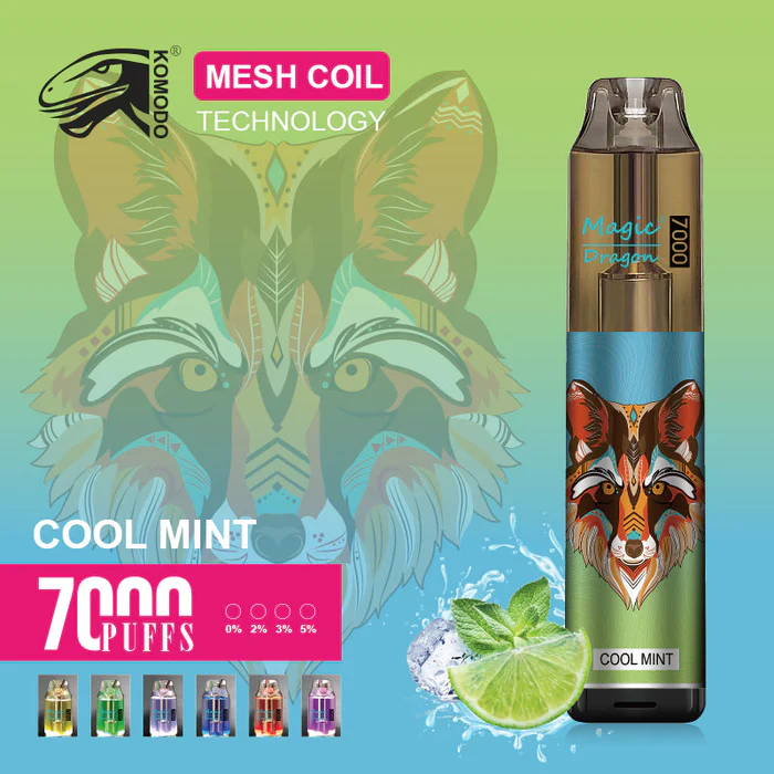Kit jetable rechargeable Komodo Magic Dragon 7000 bouffées 16ml (10 pièces/paquet)