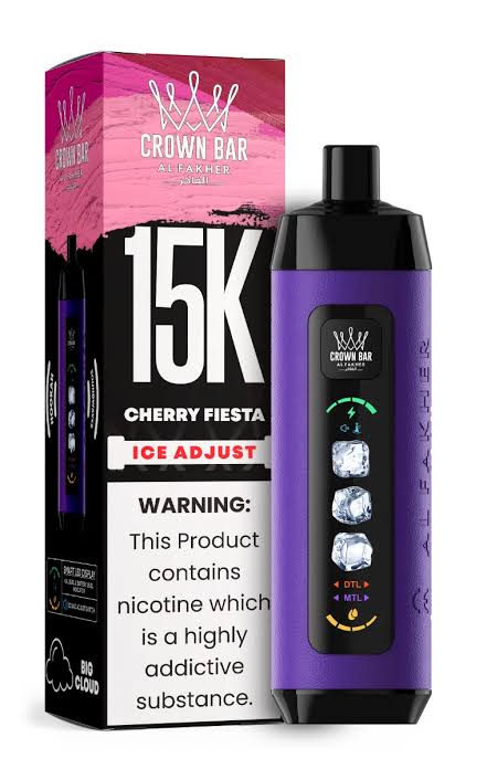 Kit jetable AL Fakher Crown Bar 15K Ice Adjust (15000 Puffs)