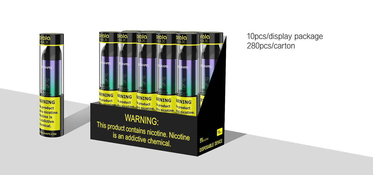 Drala Max 6000 PUFF Cigarette électronique jetable kit rechargeable 20mg 700mAh 13.5ml