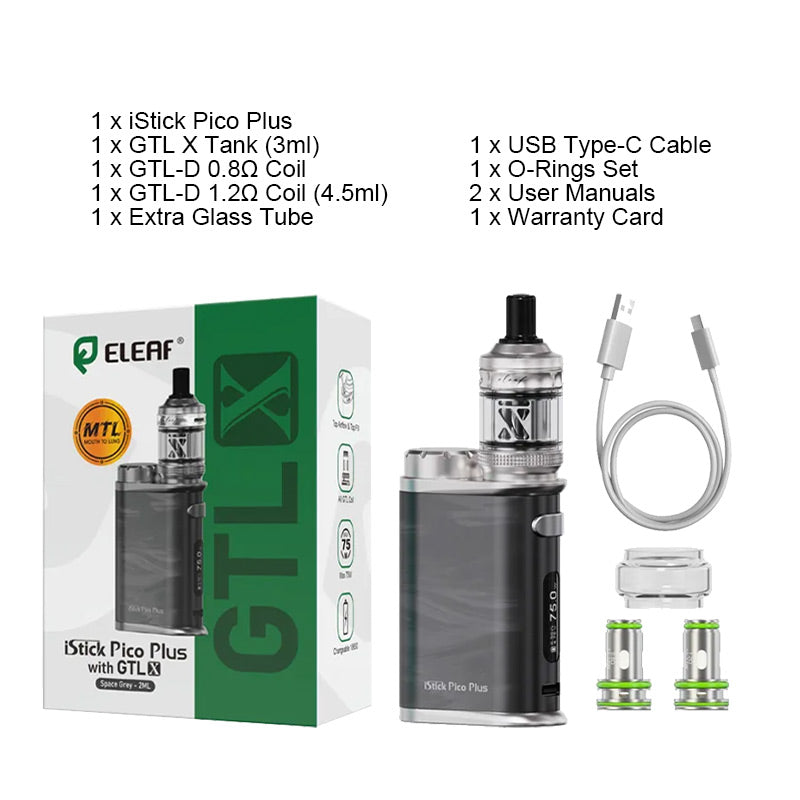 Kit Eleaf iStick Pico Plus avec atomiseur GTL X 3ml