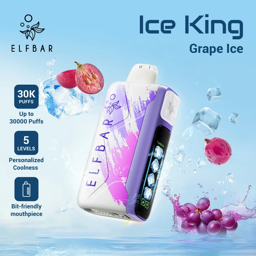 Kit jetable rechargeable ELF Bar Ice King 30K (30000 Puffs)