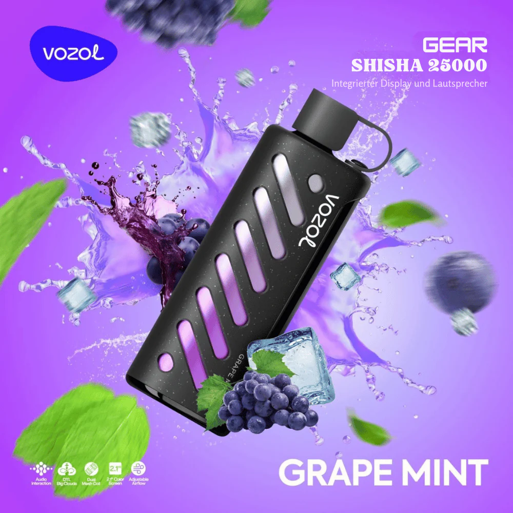 Kit jetable Vozol GEAR SHISHA 25000 Puffs