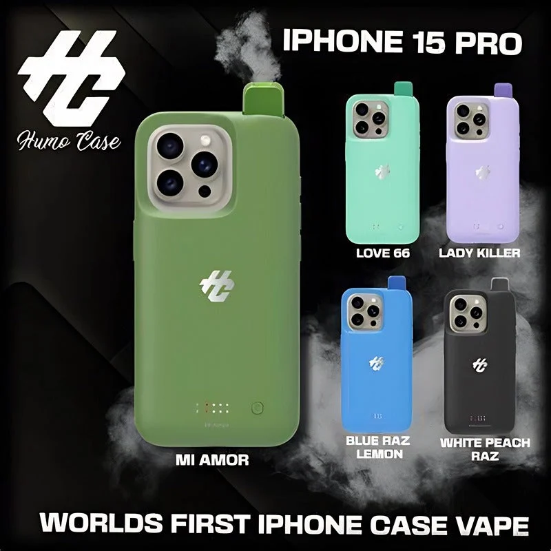 Kit jetable Humo Case iPhone 15 Pro 30K Puffs (30000 Puffs)