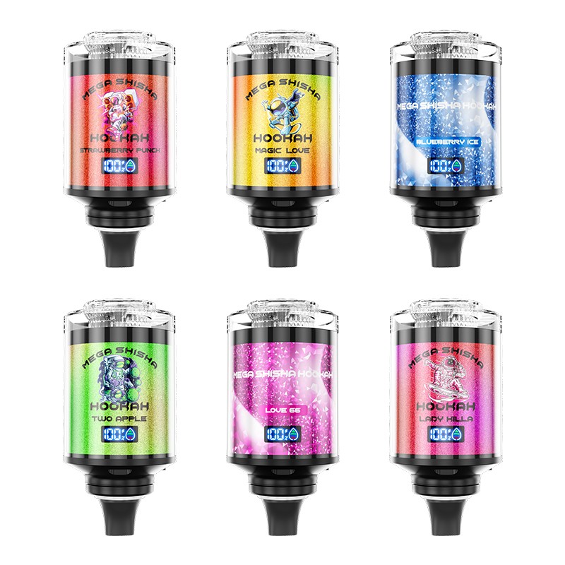 Kit jetable rechargeable JNR Mega Shisha Hookah 100K 60ml