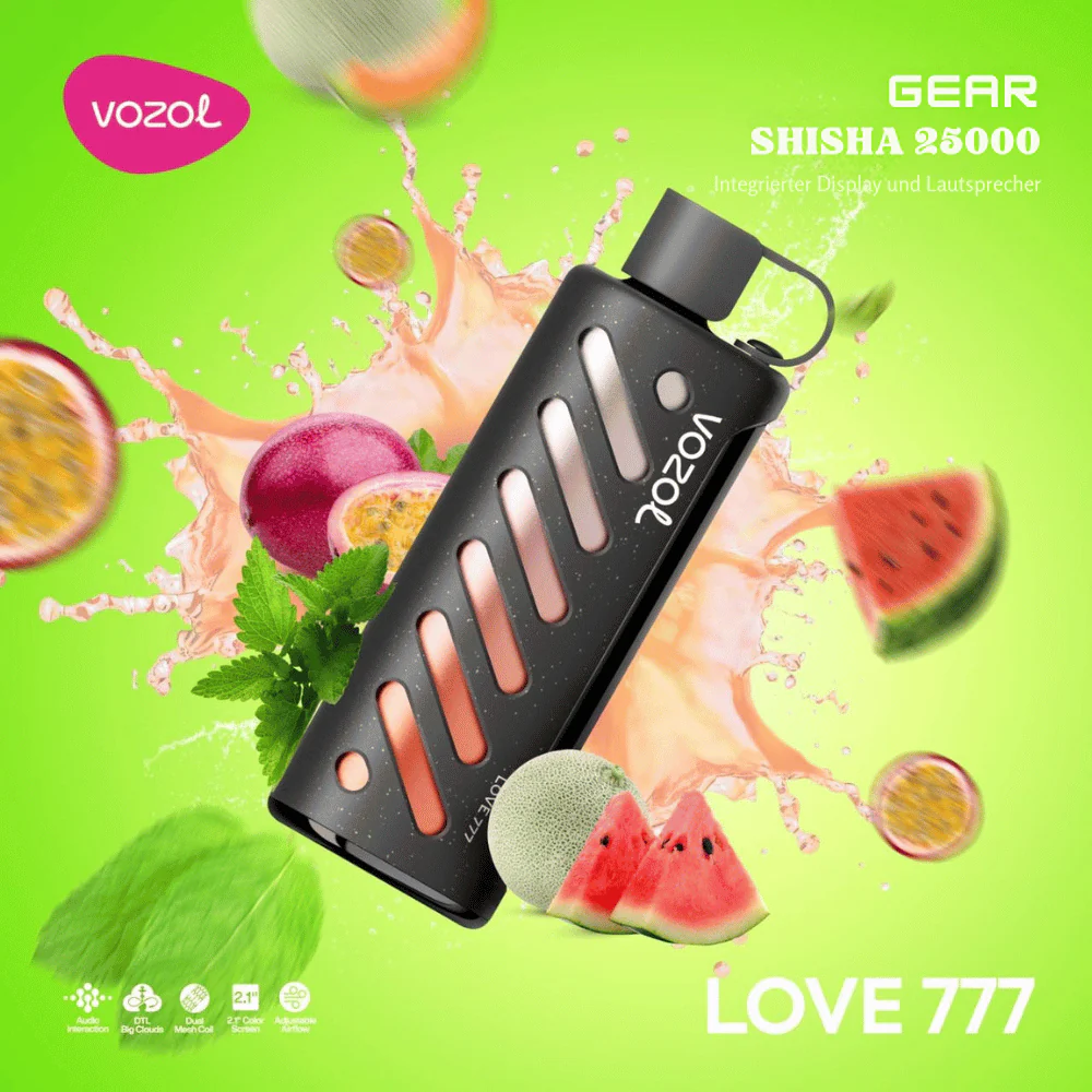 Kit jetable Vozol GEAR SHISHA 25000 Puffs