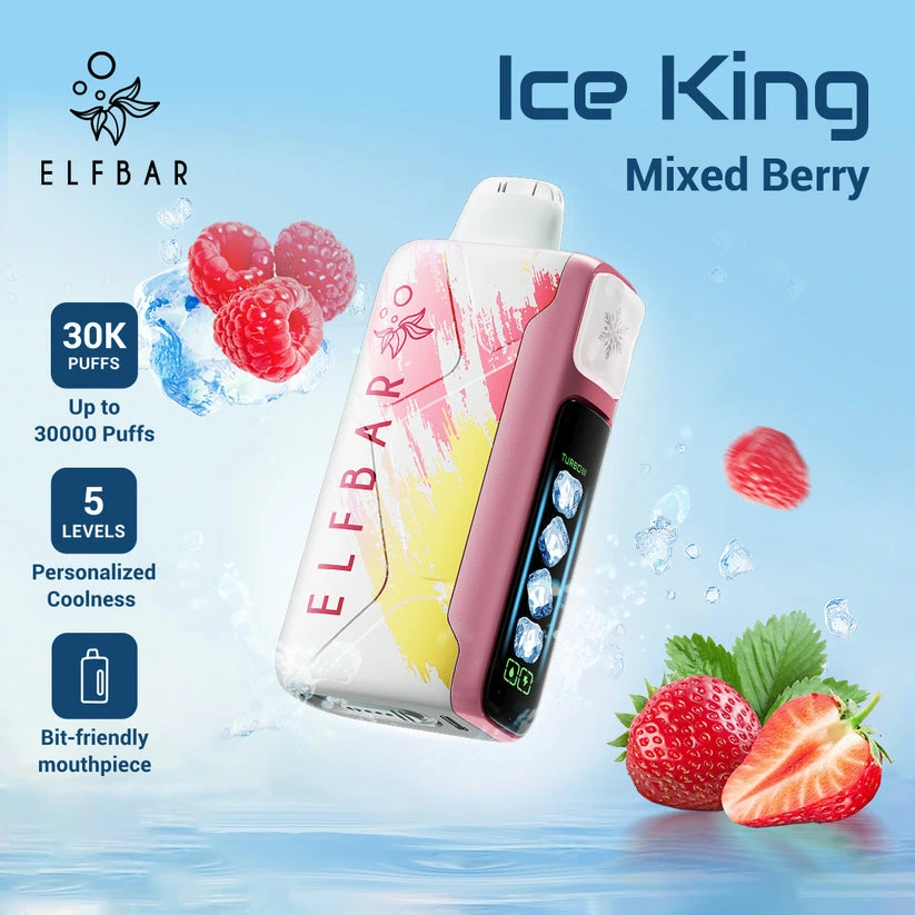 Kit jetable rechargeable ELF Bar Ice King 30K (30000 Puffs)