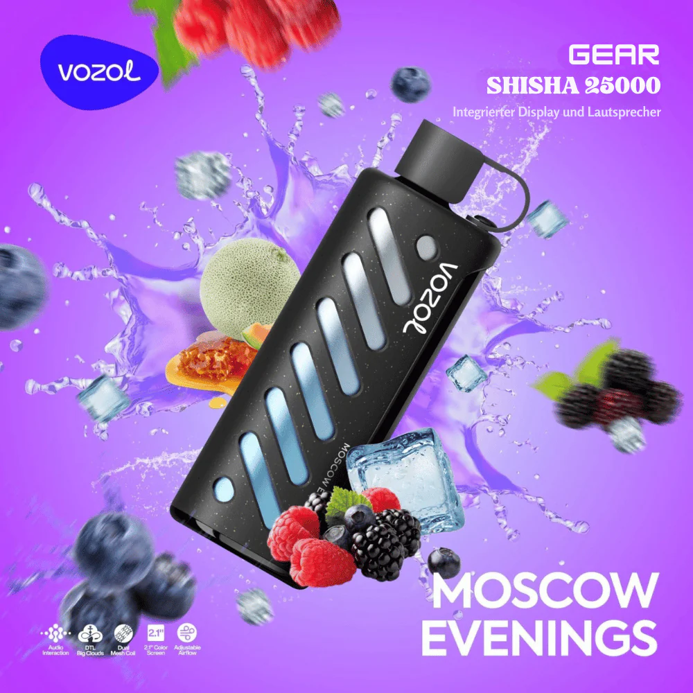 Kit jetable Vozol GEAR SHISHA 25000 Puffs