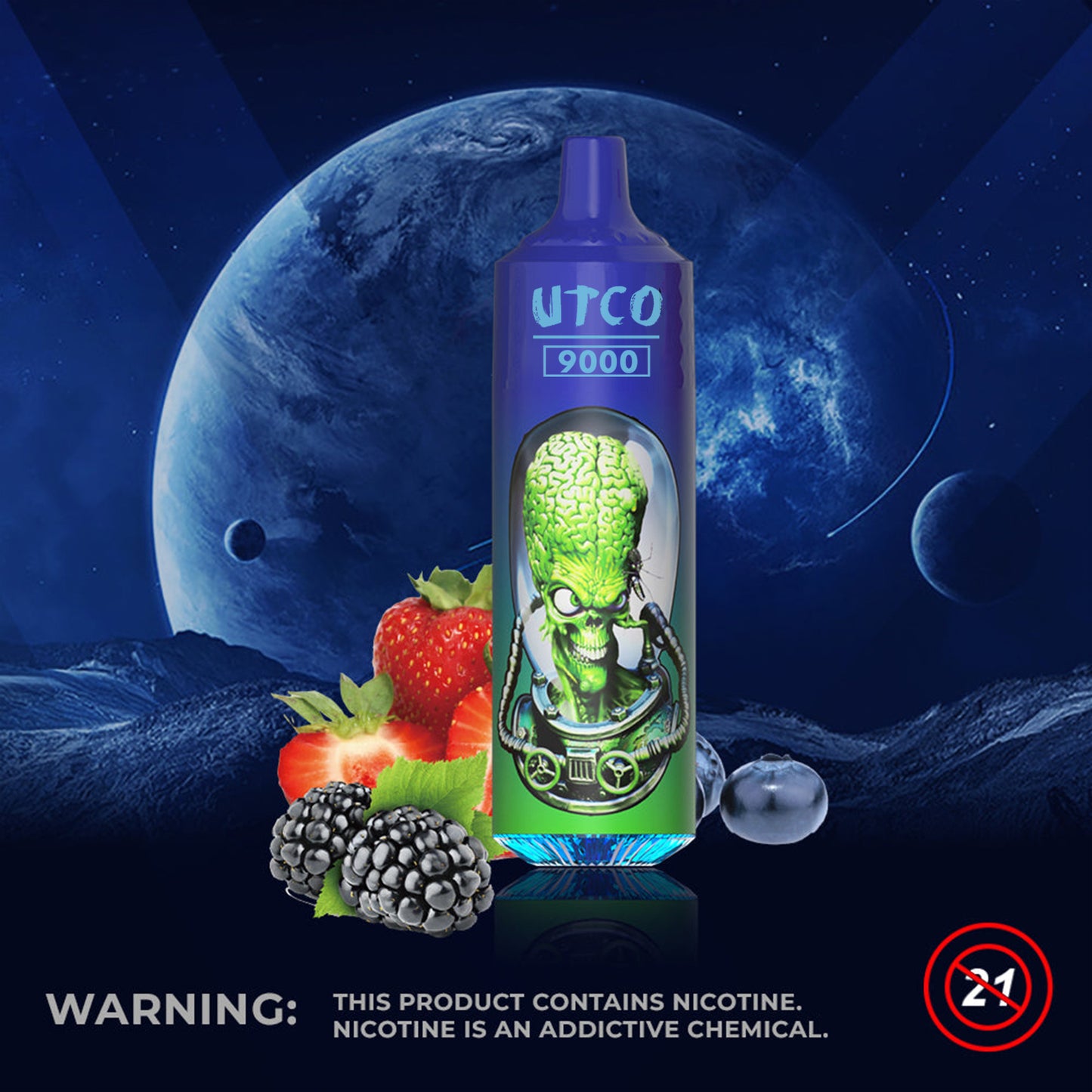Kit UTCO Aliens 9000 Tornado puff cigarette électronique jetable 20mg
