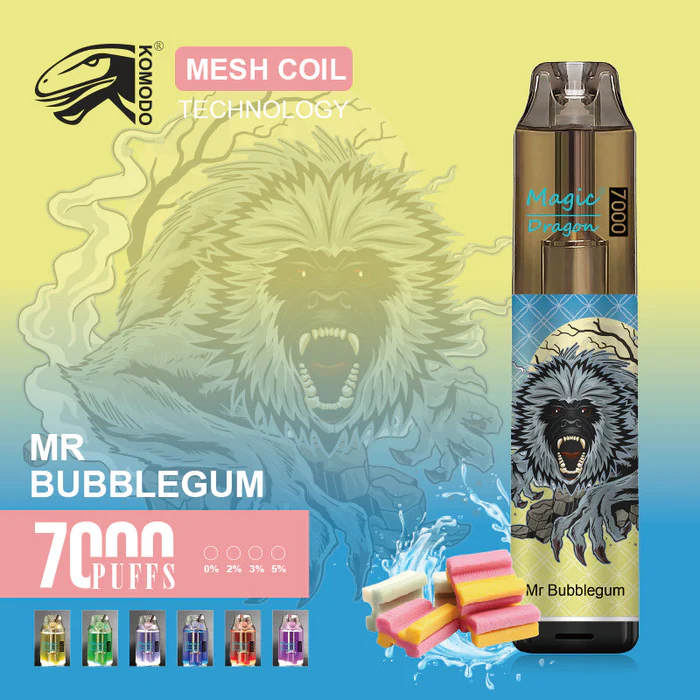 Kit jetable rechargeable Komodo Magic Dragon 7000 bouffées 16ml (10 pièces/paquet)