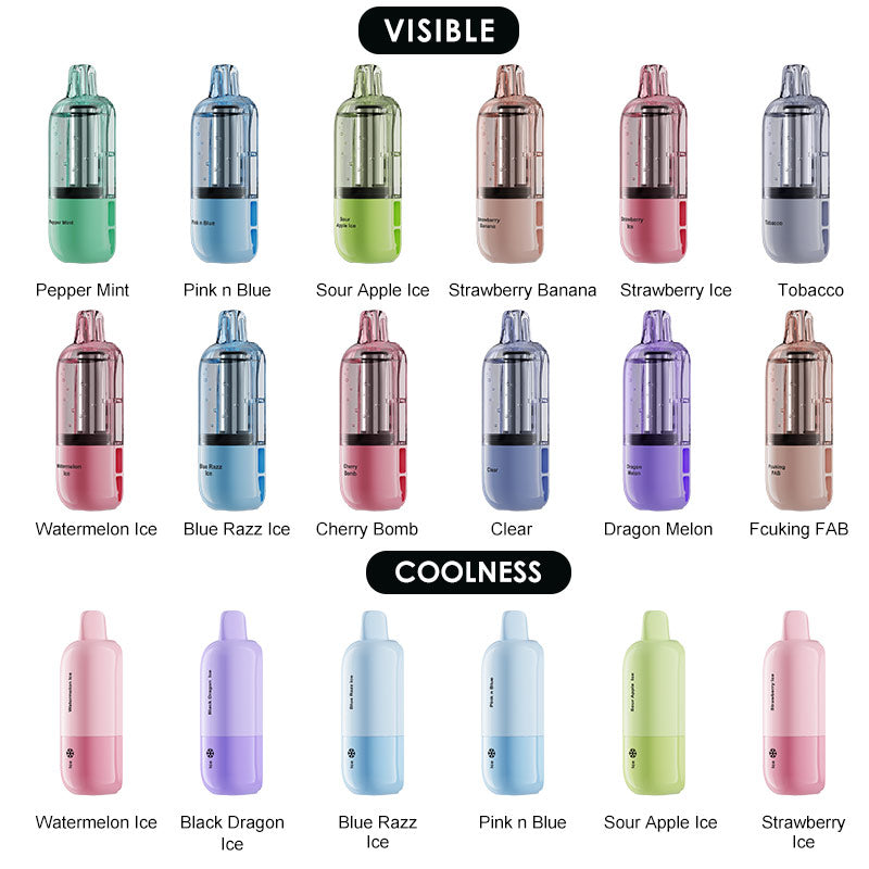 Cartouche jetable Nexa FLEX 18 ml (Visible Version: 35K Puffs; Coolness Version: 25K Puffs) Cartouche jetable Nexa FLEX 18 ml (Visible Version: 35K Puffs; Coolness Version: 25K Puffs)