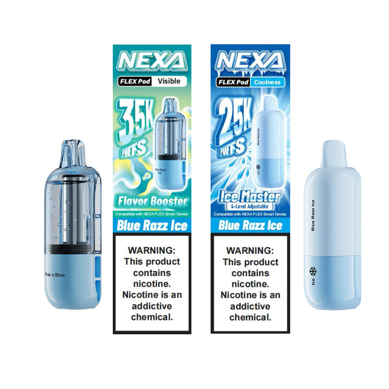 Cartouche jetable Nexa FLEX 18 ml (Visible Version: 35K Puffs; Coolness Version: 25K Puffs)