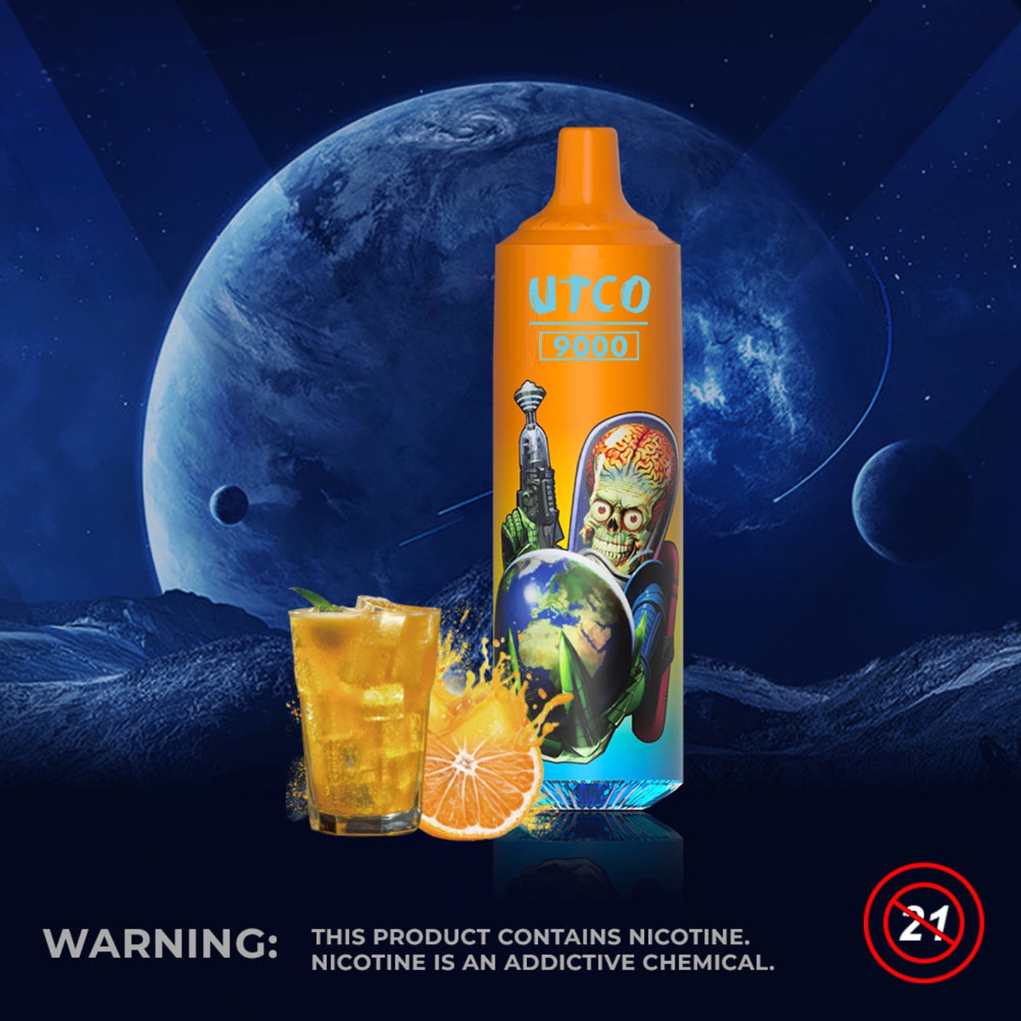 Kit UTCO Aliens 9000 Tornado puff cigarette électronique jetable 20mg