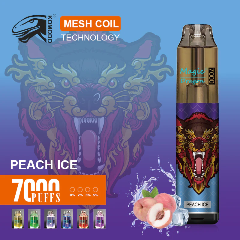 Kit jetable rechargeable Komodo Magic Dragon 7000 bouffées 16ml (10 pièces/paquet)