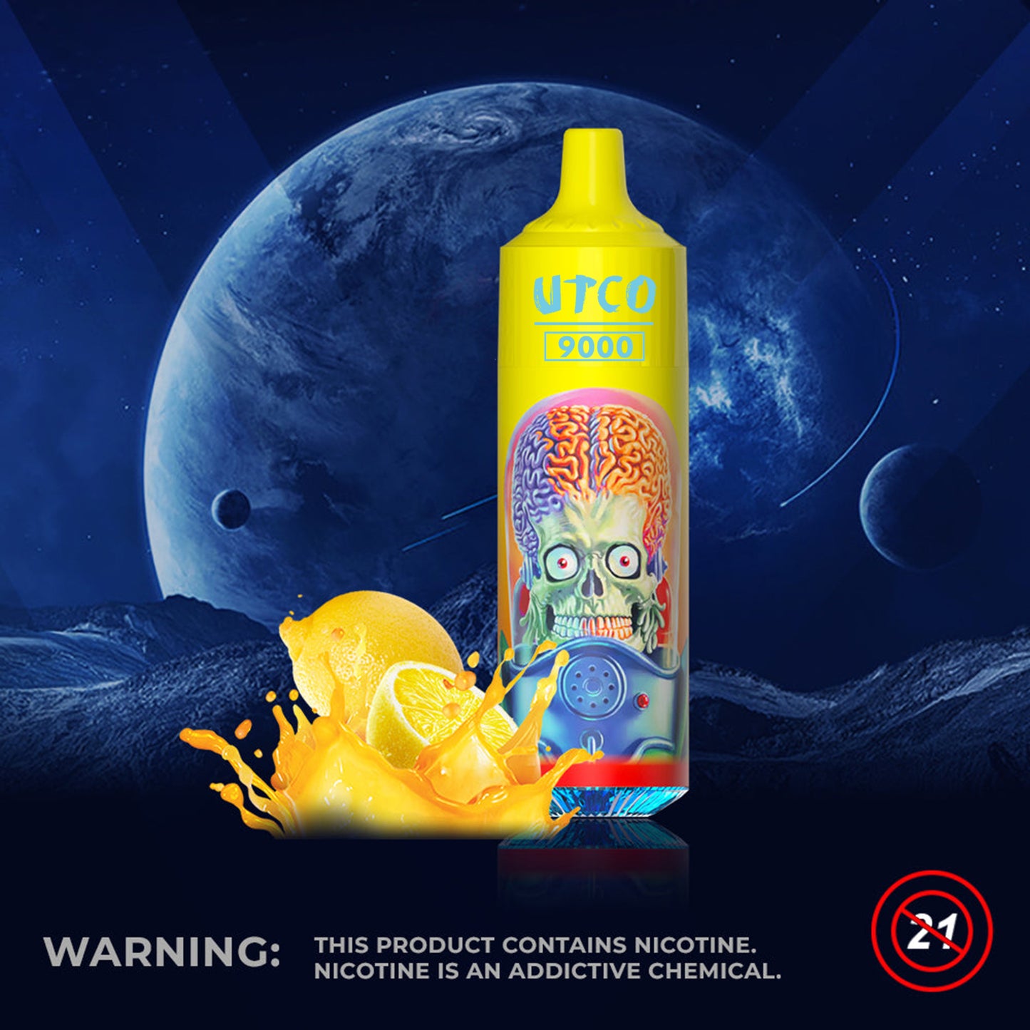 Kit UTCO Aliens 9000 Tornado puff cigarette électronique jetable 20mg