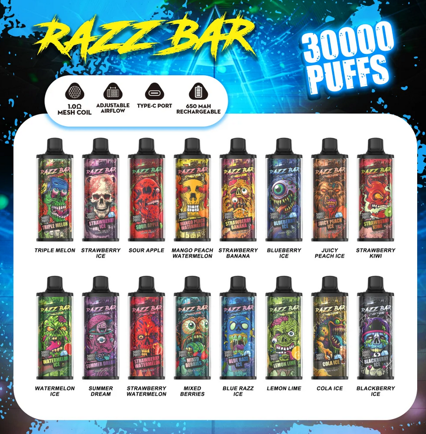 Kit jetable Razz Bar 30K 30000 Puffs