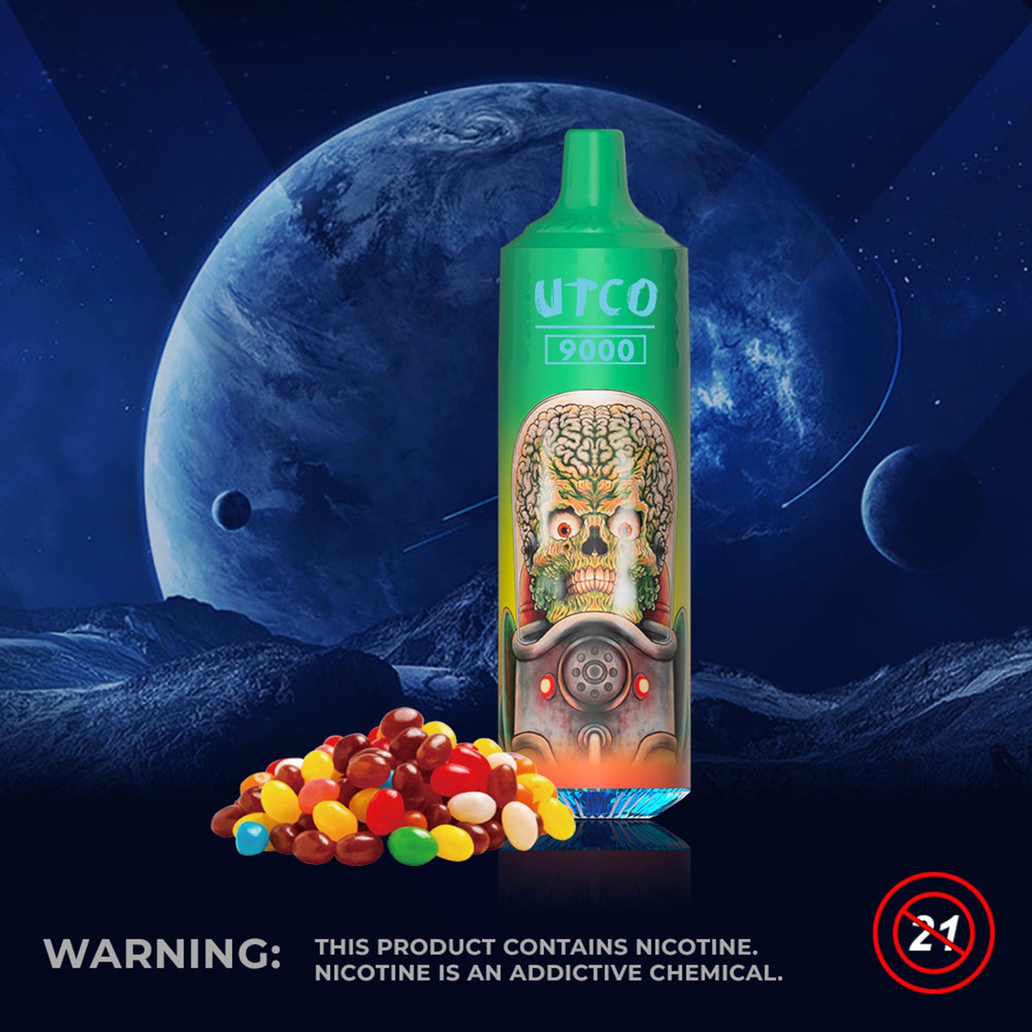 Kit UTCO Aliens 9000 Tornado puff cigarette électronique jetable 20mg