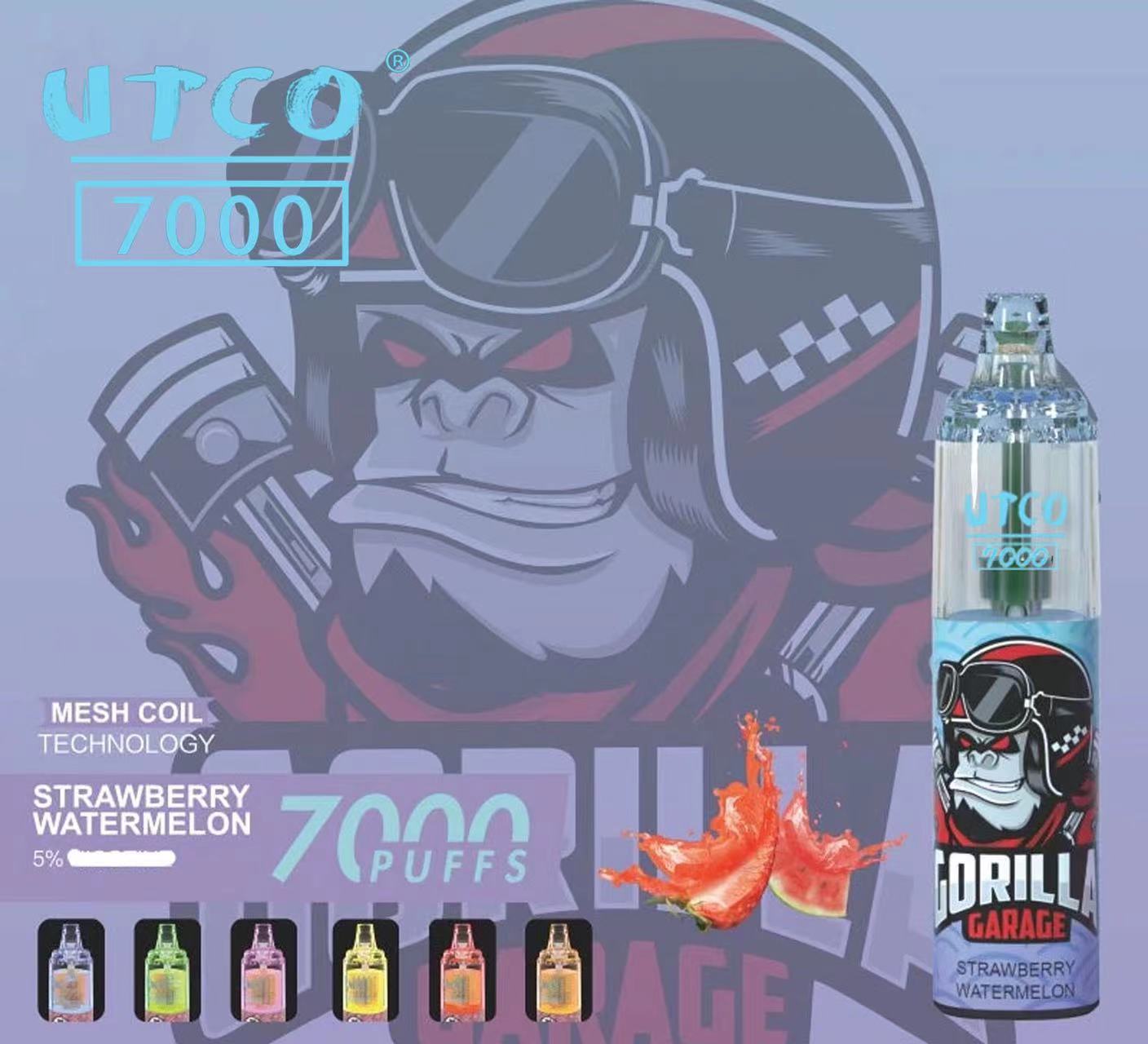 Kit UTCO Gorilla 7000 puff cigarette électronique jetable rechargeable (20mg)