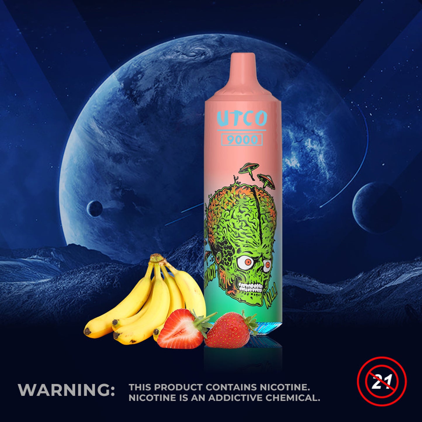 Kit UTCO Aliens 9000 Tornado puff cigarette électronique jetable 20mg