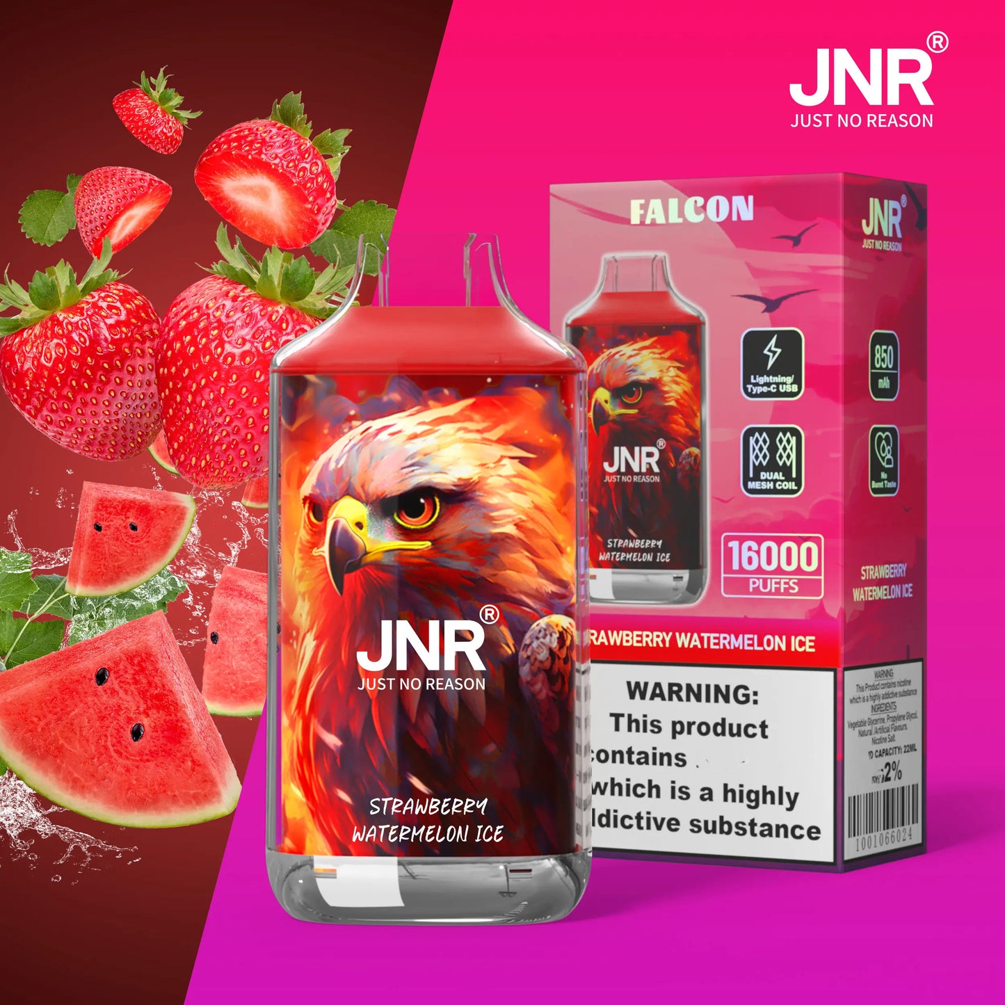 Kit jetable JNR Falcon 16000 16K Puffs