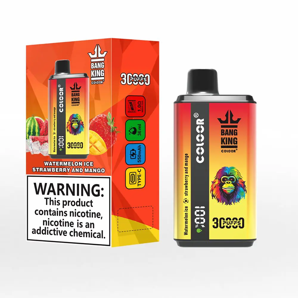 Vape jetable Bang King 30000 Puffs Double Flavor (affichage LED) - (L'entrepôt sera fermé du 15 au 25 juin et les expéditions reprendront le 26 juin.)