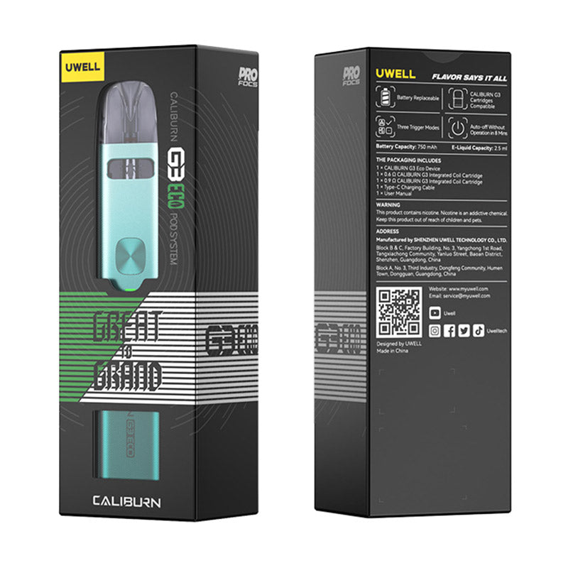 Kit de pod Uwell Caliburn G3 ECO 750mAh
