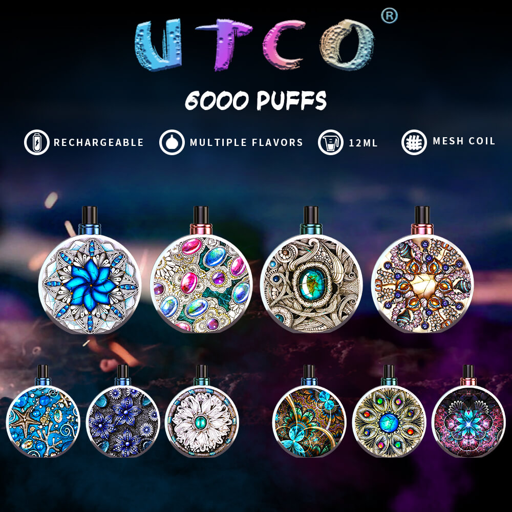 Kit UTCO Perfume Bottle 6000 puff cigarette électronique jetable rechargeable