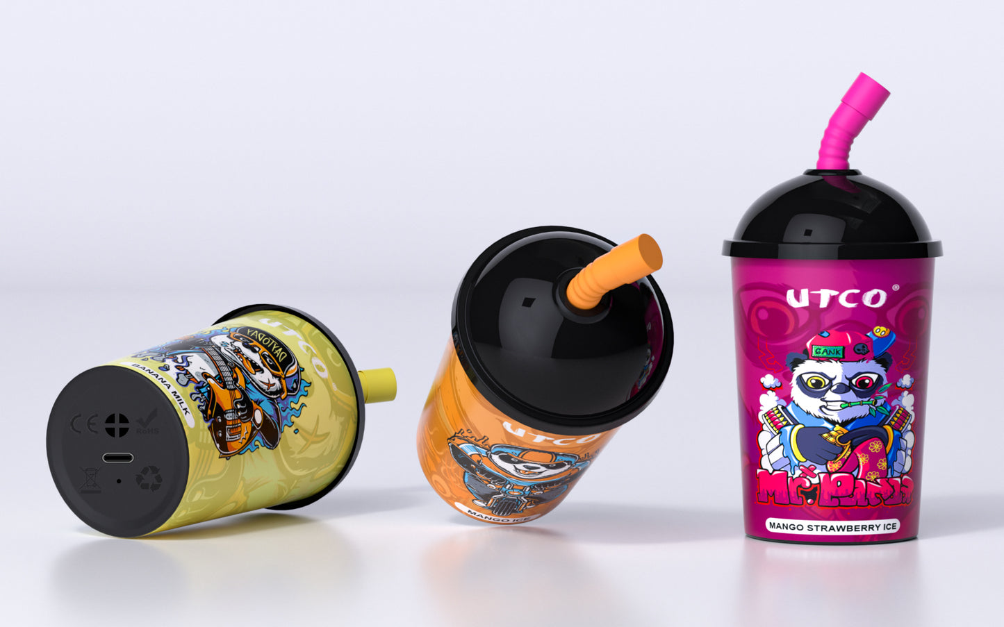 Kit UTCO Puff Panda 8000 puff cigarette électronique jetable rechargeable