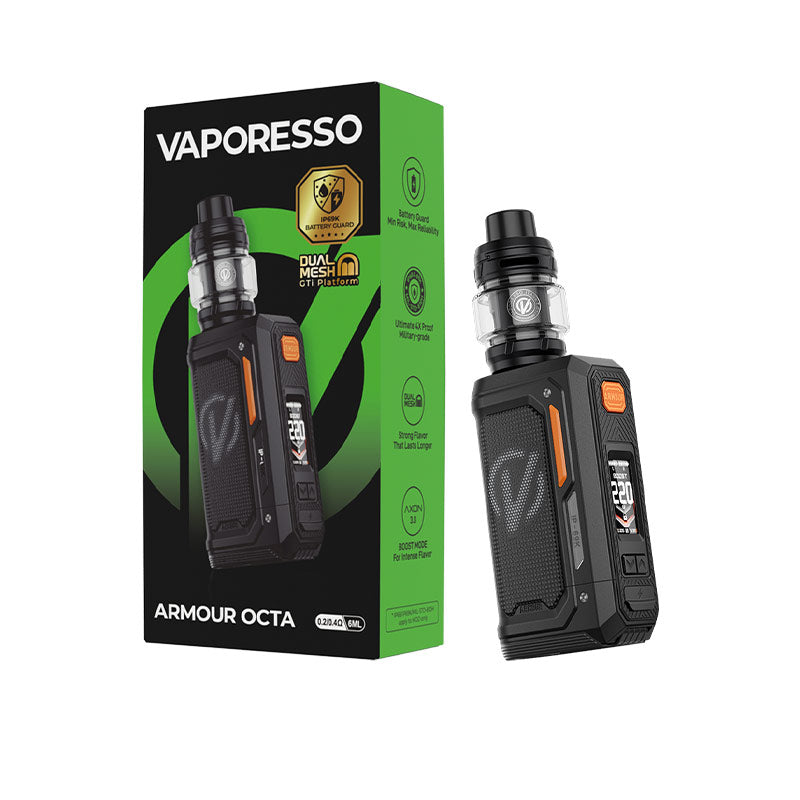Kit Vaporesso Armour OCTA 220W avec atomiseur iTank T Dual Mesh 6ml