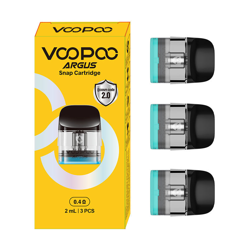 Cartouche VOOPOO Argus Snap Pod pour kits Argus/Argus SE, Argus P1/P1s/P2/P3, Argus G/G2/G2 Mini/G3, Argus Z/Z2, Argus A/ARGUS Klyc, kit ARGUS Matrix 2 ml (3 pièces/paquet)