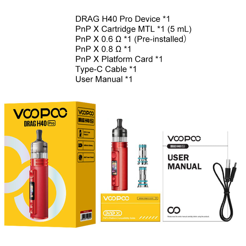 Kit pod VOOPOO Drag H40 Pro 40W