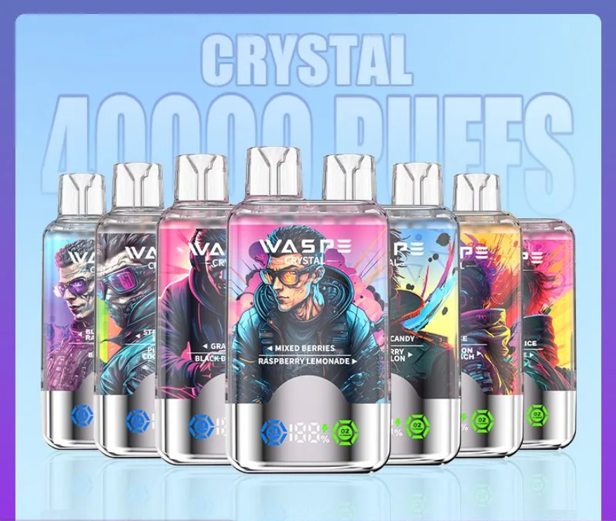 Kit jetable WASPE Crystal 40000 Puffs (double saveur)