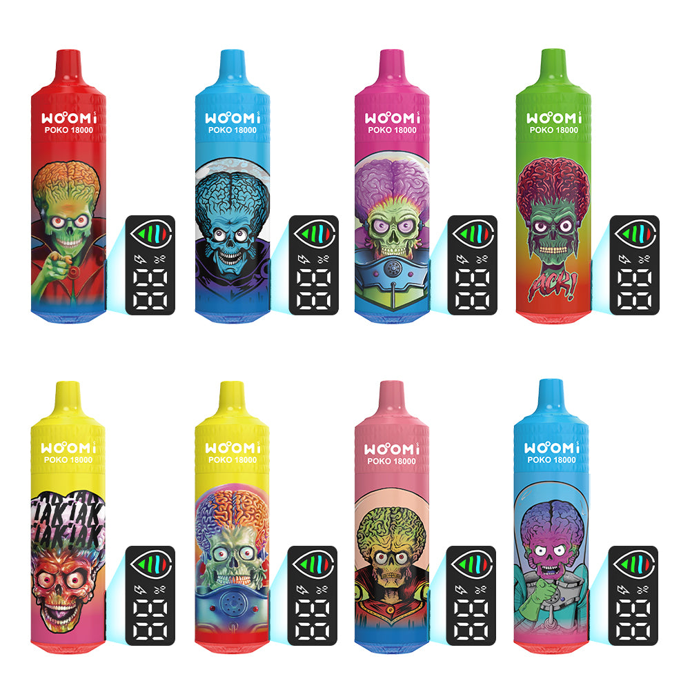 Kit jetable rechargeable Woomi POKO 18000 bouffées 10 pièces/paquet