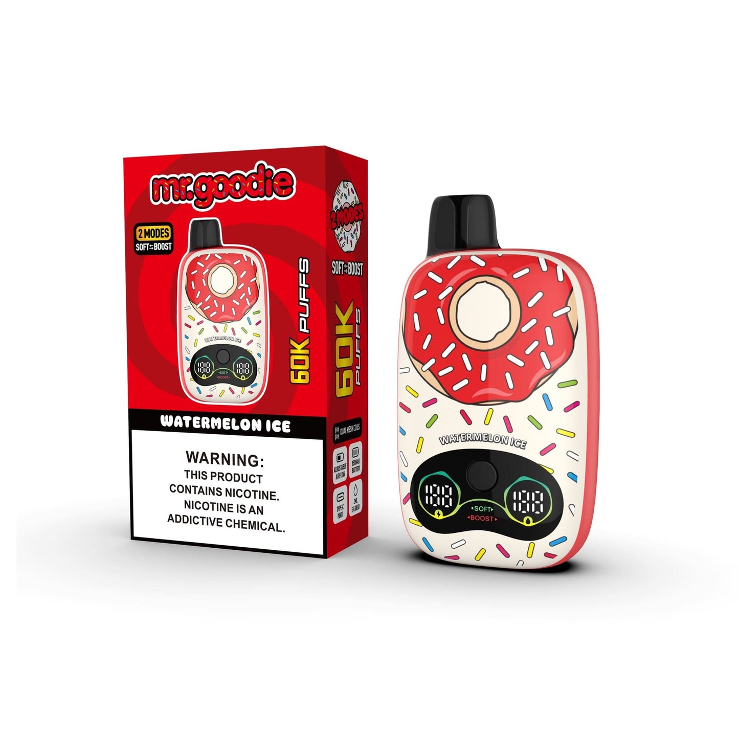 Kit jetable Mr.Goodie Donut 60000 60K Puffs