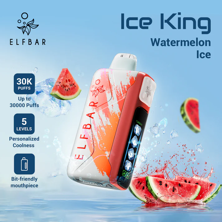 Kit jetable rechargeable ELF Bar Ice King 30K (30000 Puffs)
