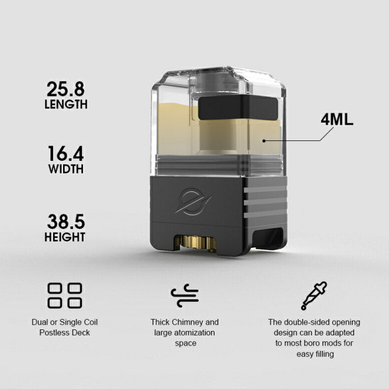 Atomiseur Yachtvape Eclipse Dual Boro 4 ml