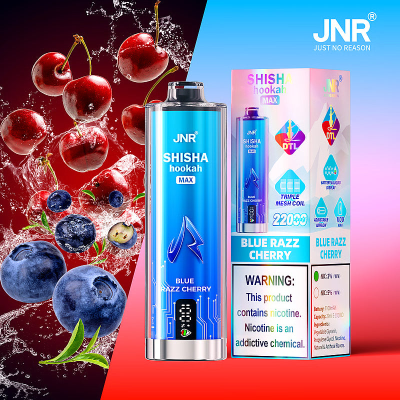 Kit jetable JNR Shisha Hookah Max 22000 Puffs DTL